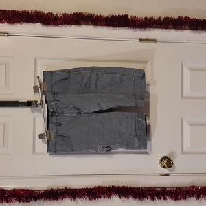 Monotone blue striped shorts 33 waist